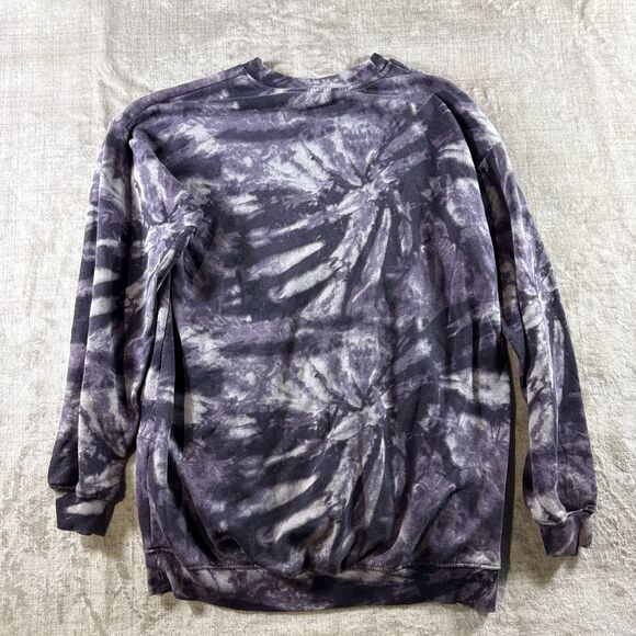 H&M Purple Tie-Dye Dua Lipa Don’t Start Now Sweatshirt Pullover Size 20 - Picture 6 of 7